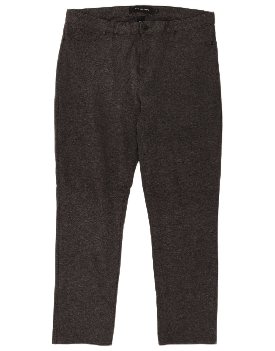Calvin Klein Dame Slim Casual Bukser US 14 Large W32 L30 Grå Bomuld