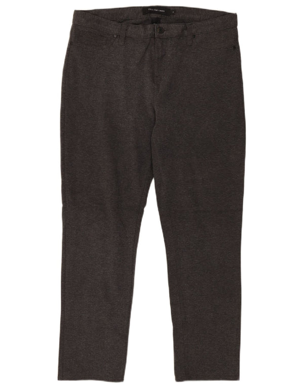Calvin Klein Dame Slim Casual Bukser US 14 Large W32 L30 Grå Bomuld