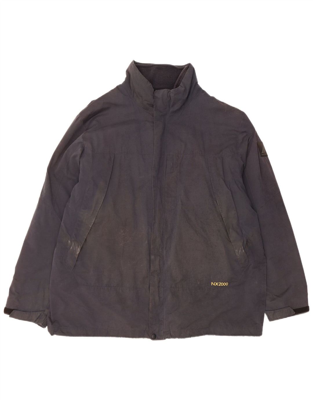 Nautica Herre Windbreaker Jacket UK 42 XL Sort Polyester
