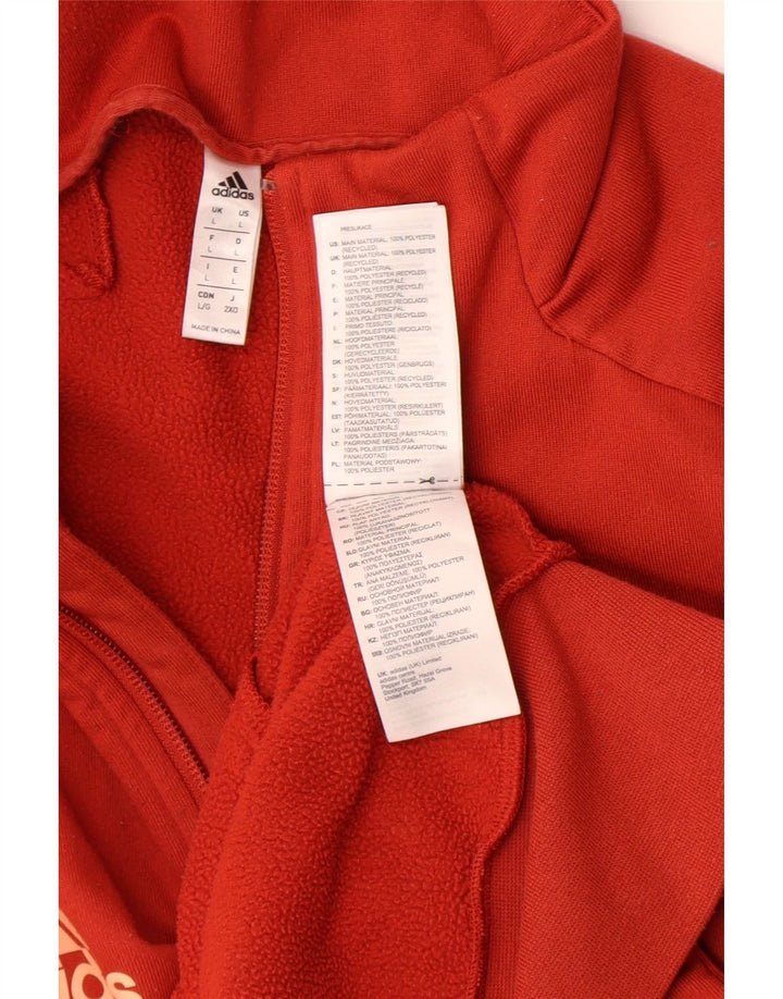 Adidas Herre Munster Rugby Graphic Sweatshirt Jumper Large Orange