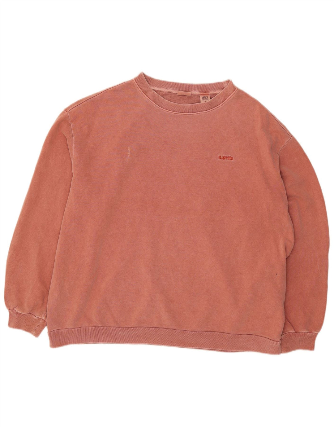 Levi's Dame Oversized Sweatshirt Jumper UK 14 Medium Rød Bomuld