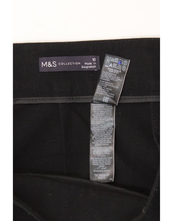 Marks & Spencer A-line nederdel til kvinder UK 10 Small W29 Black Polyester