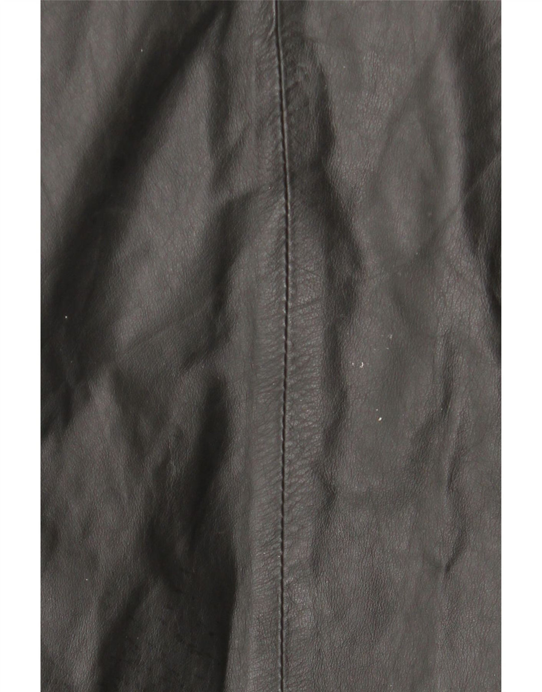 Vintage læderfrakke med hætte til kvinder IT 44 Medium sort læder