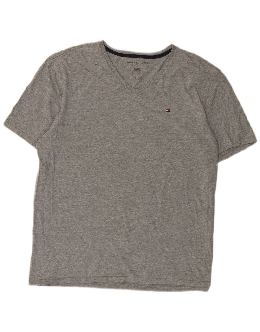 Tommy Hilfiger Herre T-Shirt Top XL Grå
