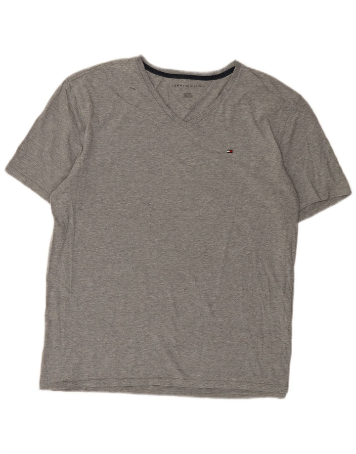 Tommy Hilfiger Herre T-Shirt Top XL Grå