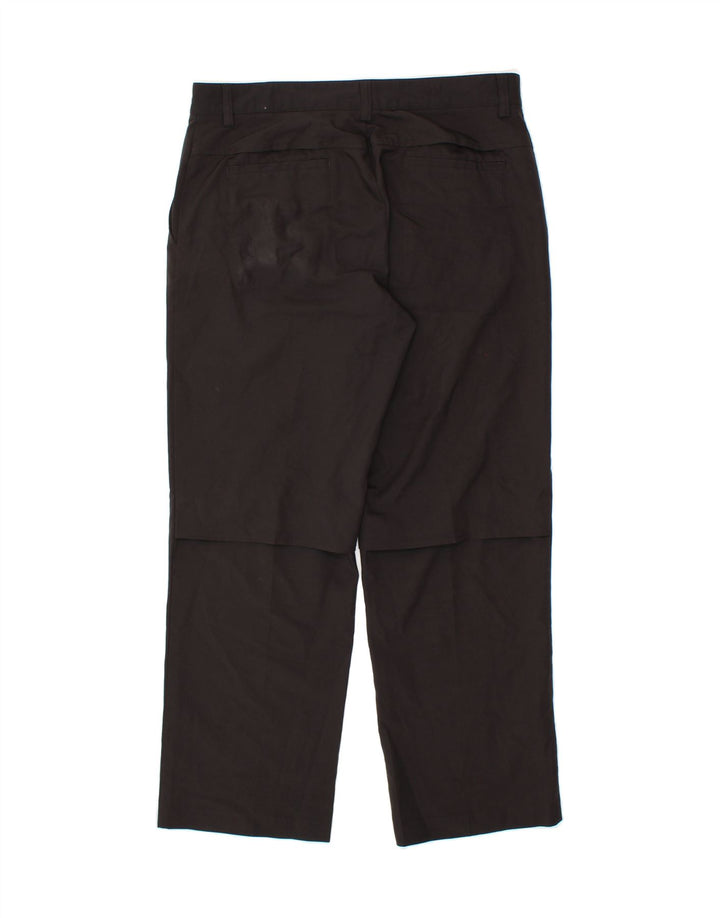 IZOD Mens Straight Chino Trousers W34 L30 Black Polyester Vintage Izod and Second-Hand Izod from Messina Hembry 