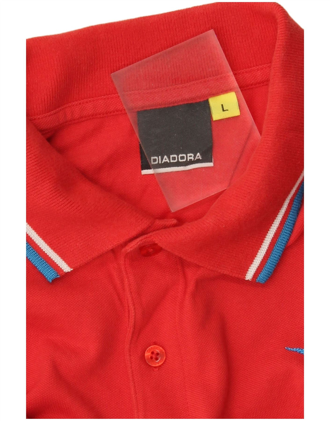 Diadora Langærmet Polo Shirt til mænd Stor Rød