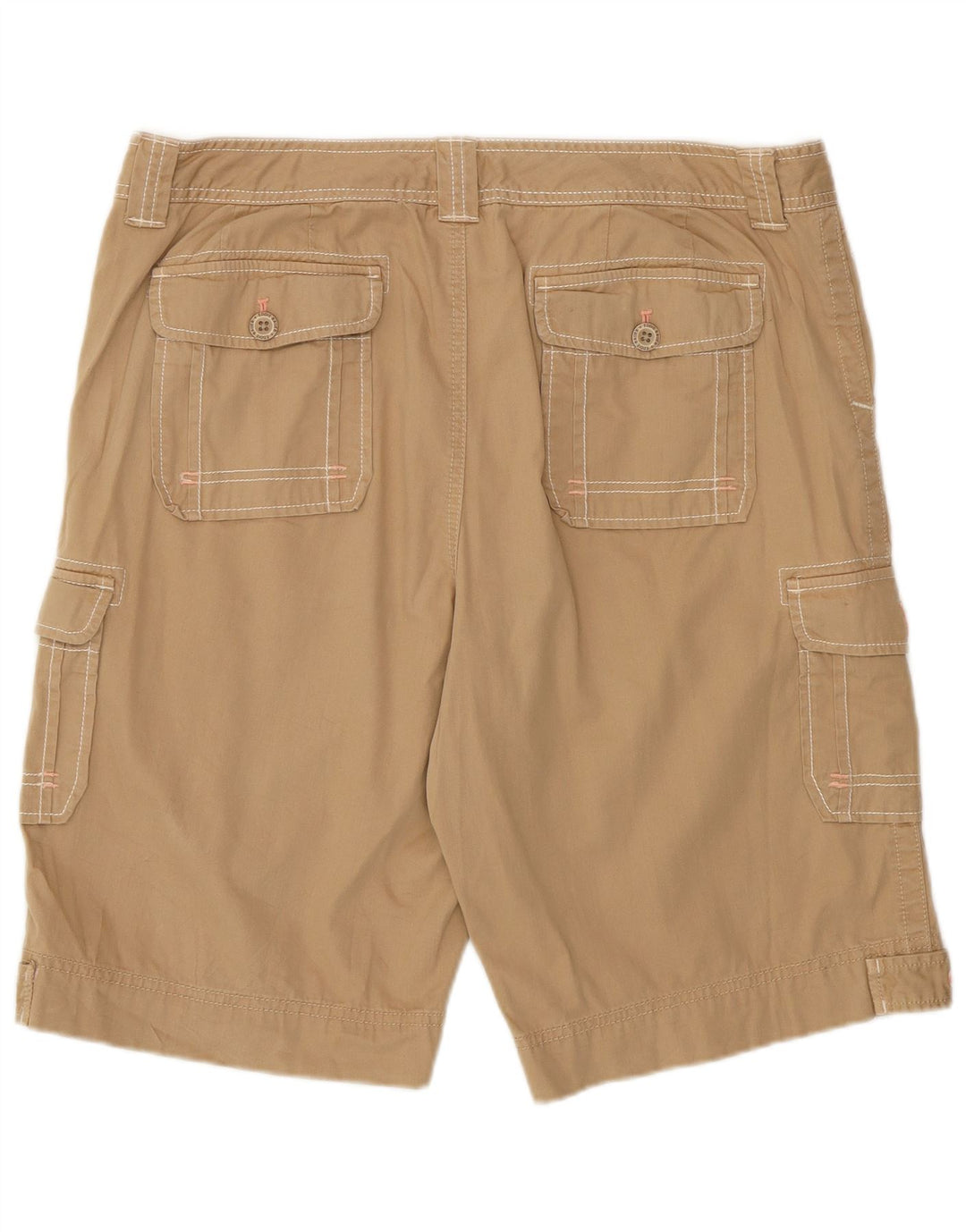 EDDIE BAUER Womens Cargo Shorts US 14 XL W36  Beige Cotton