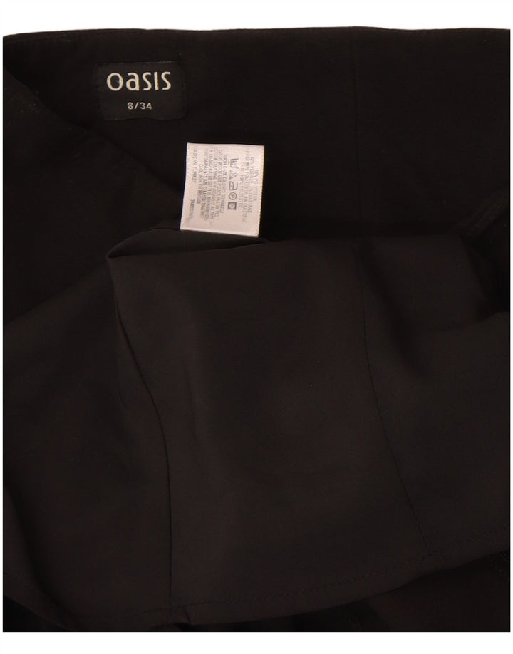 Oasis Dame Midi Nederdel UK 8 Small W24 Sort Polyester