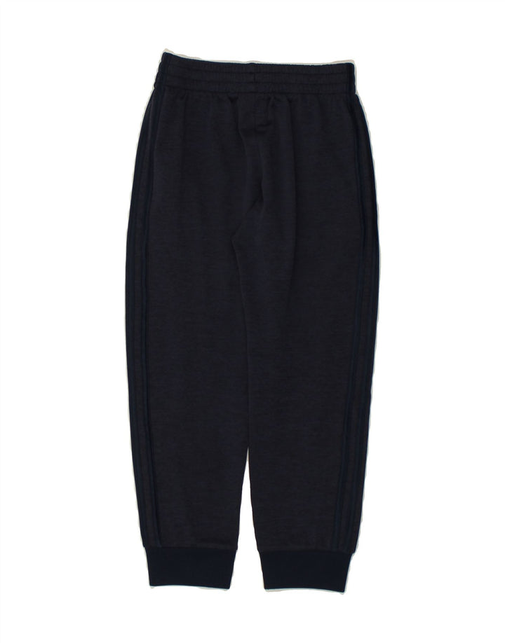 ADIDAS Boys Tracksuit Trousers Joggers 7-8 Years Small Navy Blue Polyester Vintage Adidas and Second-Hand Adidas from Messina Hembry 