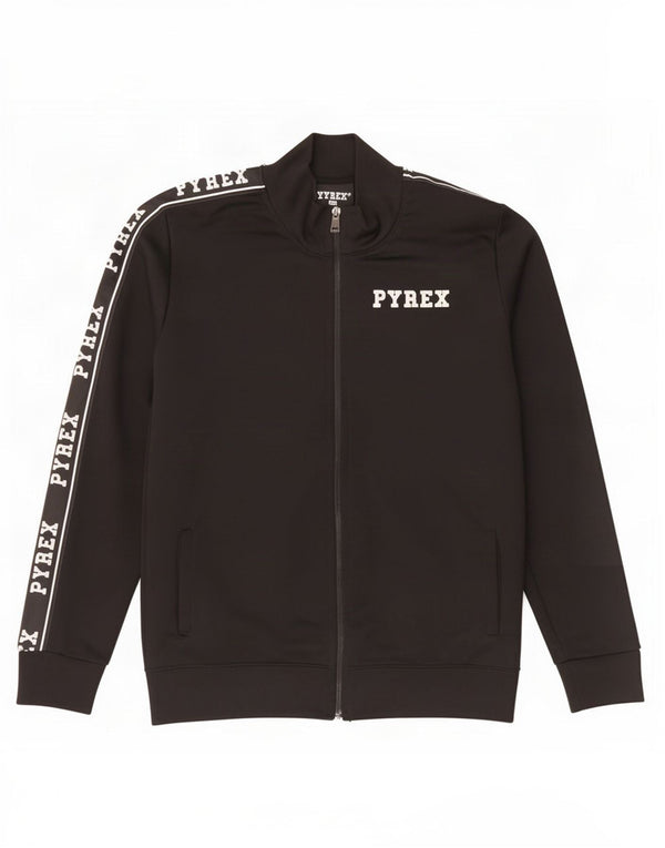 Pyrex drenge grafisk træningsdragt topjakke 13-14 år 2XL sort polyester
