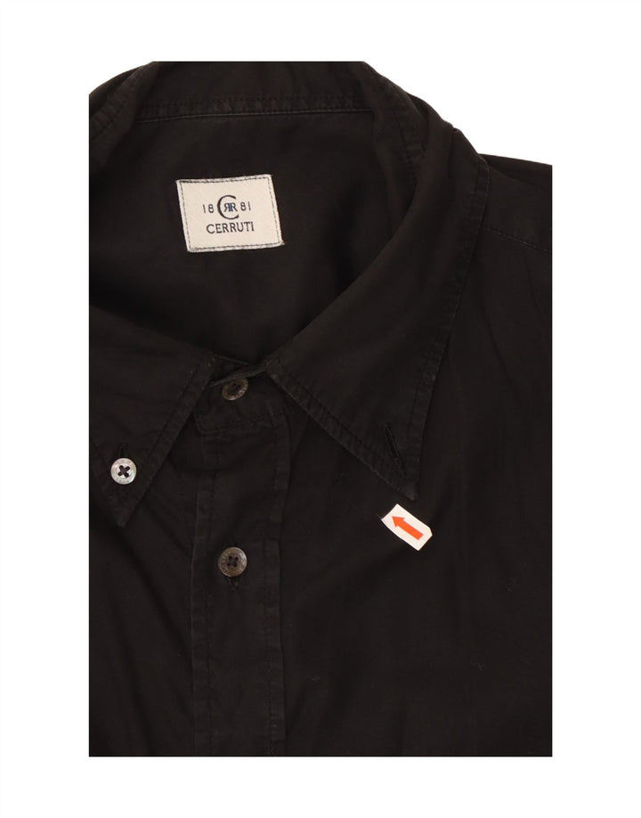 CERRUTI 1881 Herre grafisk skjorte XL sort