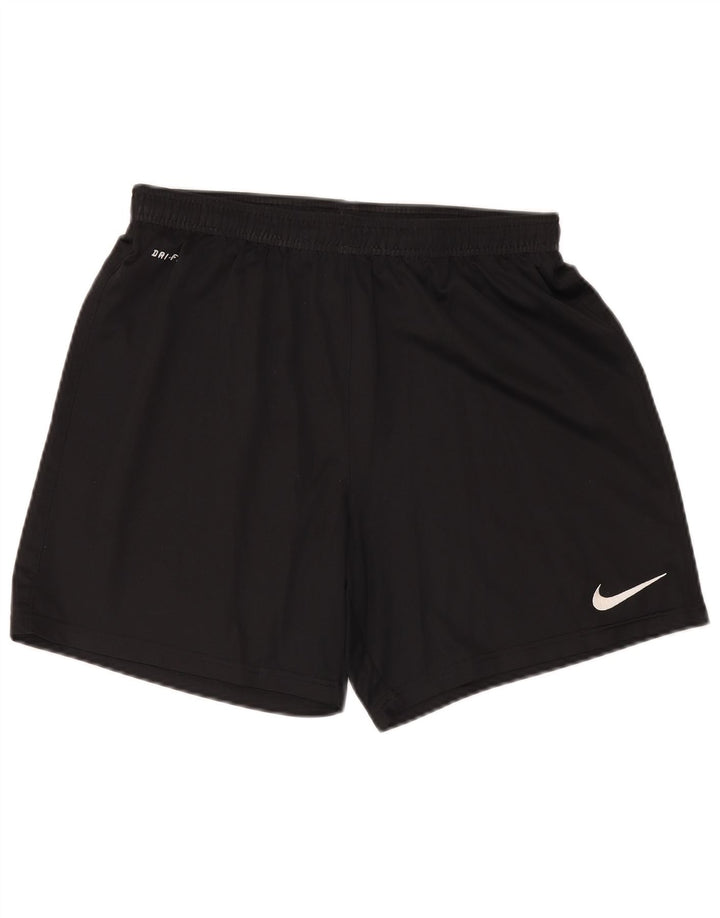 Nike Herre Dri Fit sportsshorts, store sorte polyester