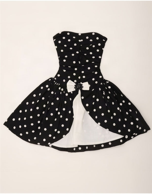 Yessica Womens By C&A stropløs kjole EU 38 Medium Black Polka Dot