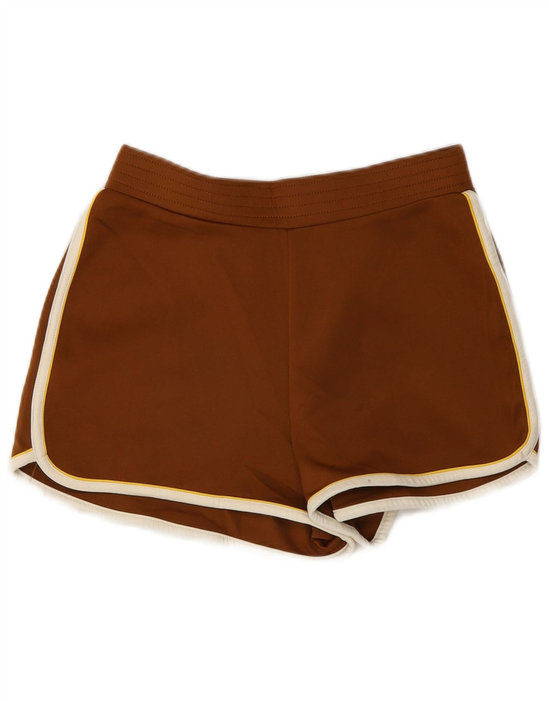 Zara Womens Relaxed Fit Sportsshorts UK 14 Medium Brown Polyester