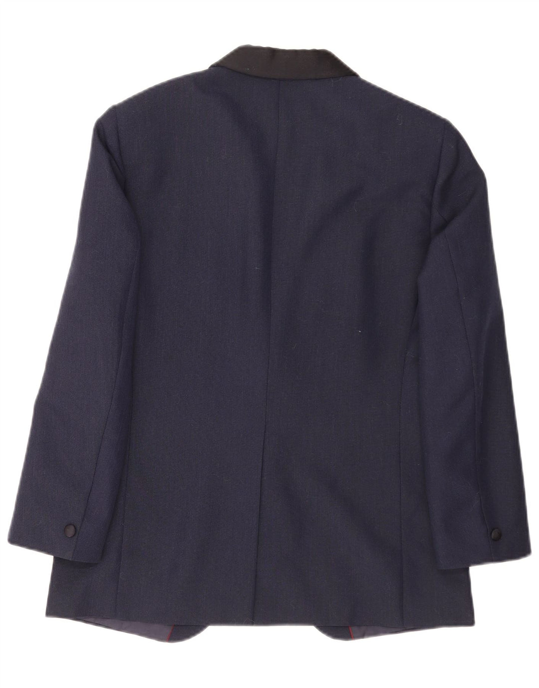 Kruunu Herre 1-knap blazerjakke UK 36 Small Navy Blue Colourblock Uld