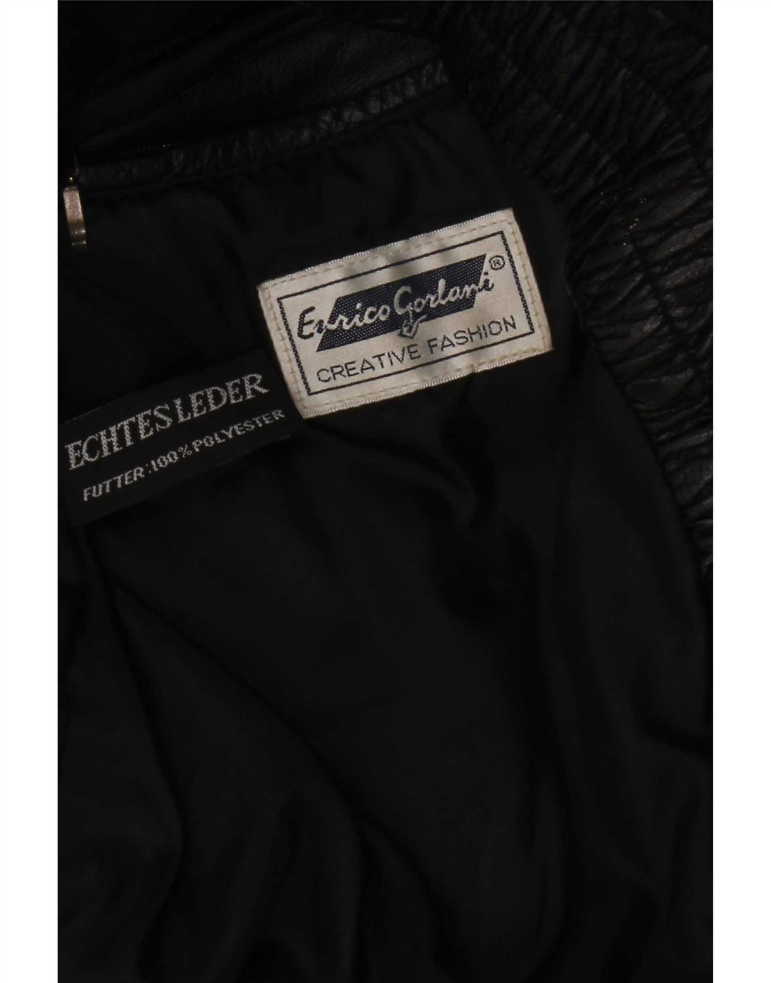 Enrico Gorlani Dame Læder Gilet UK 38 Medium Sort