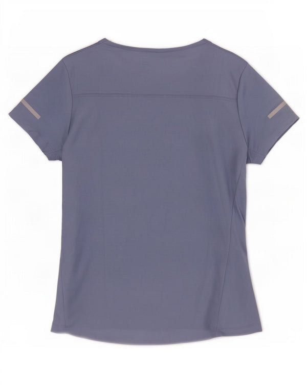Adidas Running T-Shirt Top UK 8/10 Small Purple Polyester