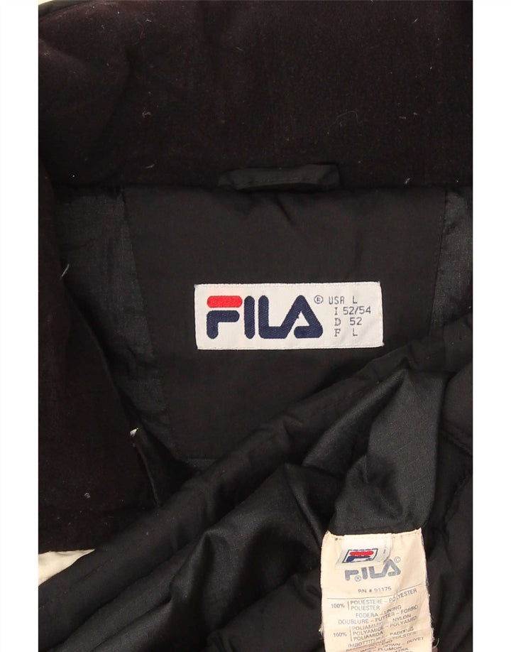 Fila Herre Polstret Gilet UK 40 Stor Sort Polyester
