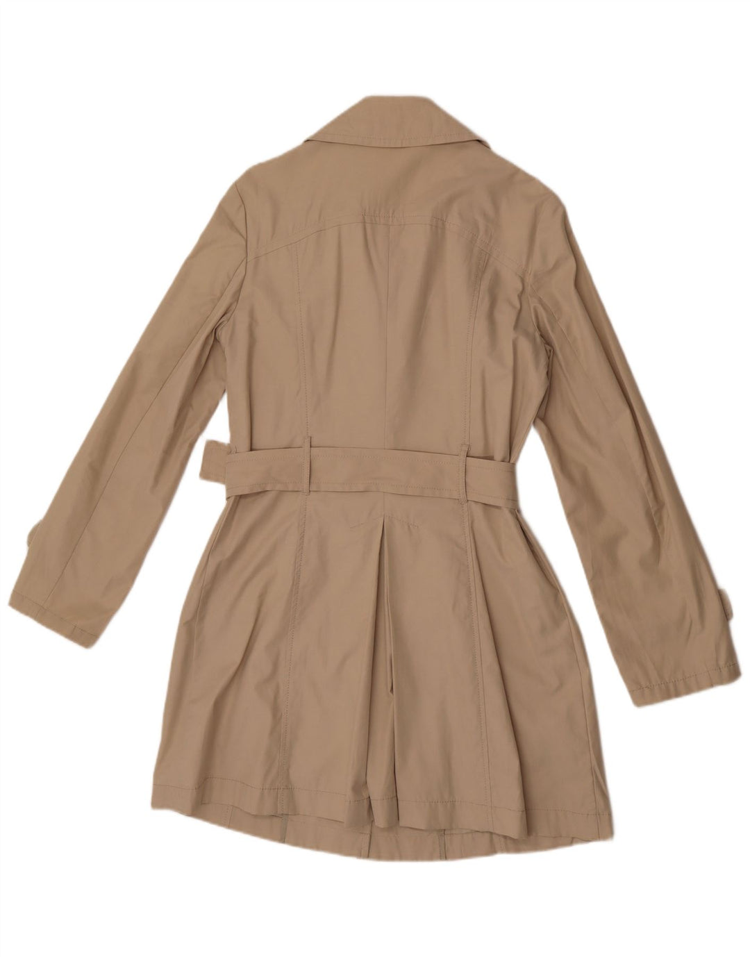 Sisley Trench Coat til kvinder IT 46 Stor Beige Bomuld