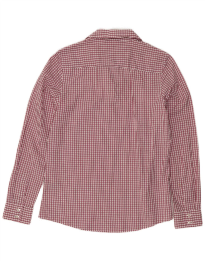 Crew Clothing Dame Classic Fit Pullover Shirt UK 10 Small Purple Gingham