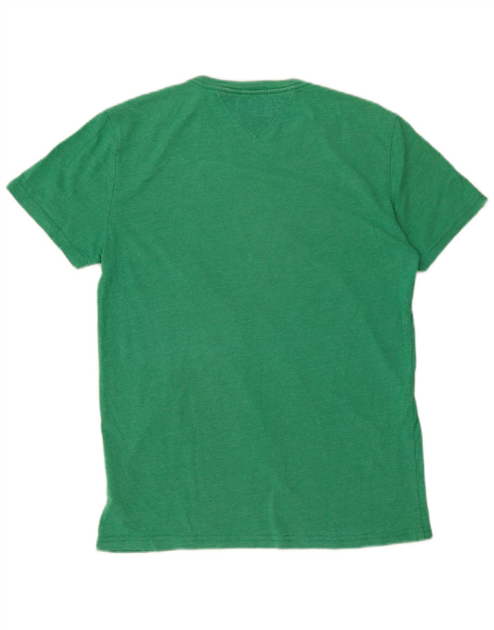 TOMMY HILFIGER Herre Regular Fit Grafisk T-Shirt Top Lille Grøn