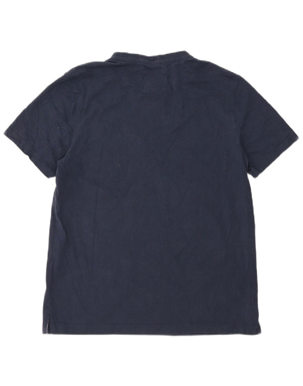 Besætningstøj Herre T-shirt Top Stor marineblå bomuld