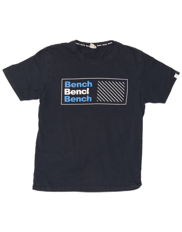 Bænk grafisk t-shirt til mænd XL marineblå