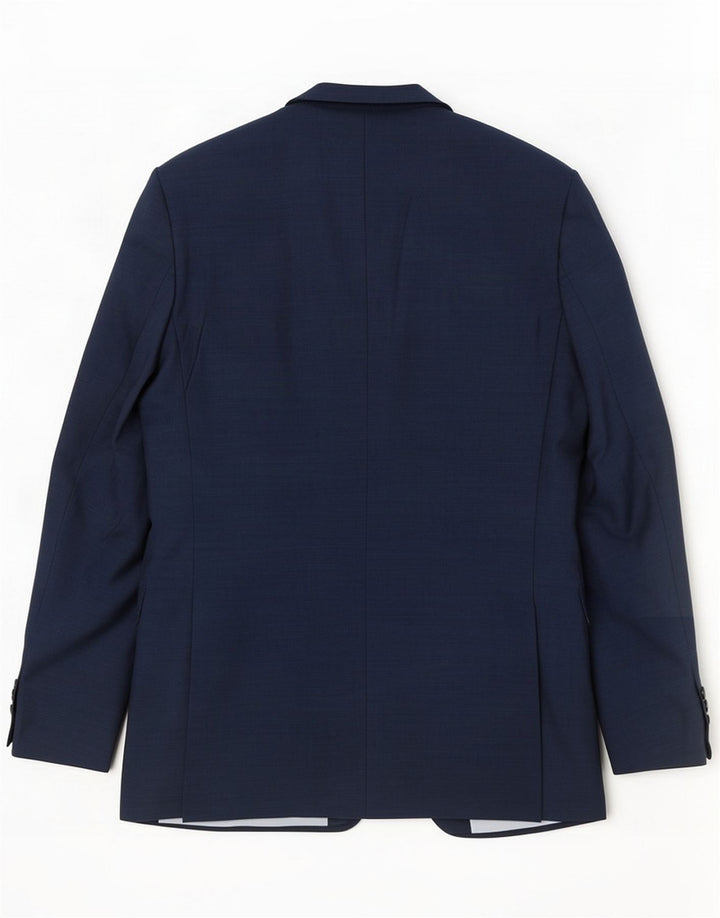 French Connection Herre 2 Button Blazer Jacket UK 40 Large Navy Blue Wool