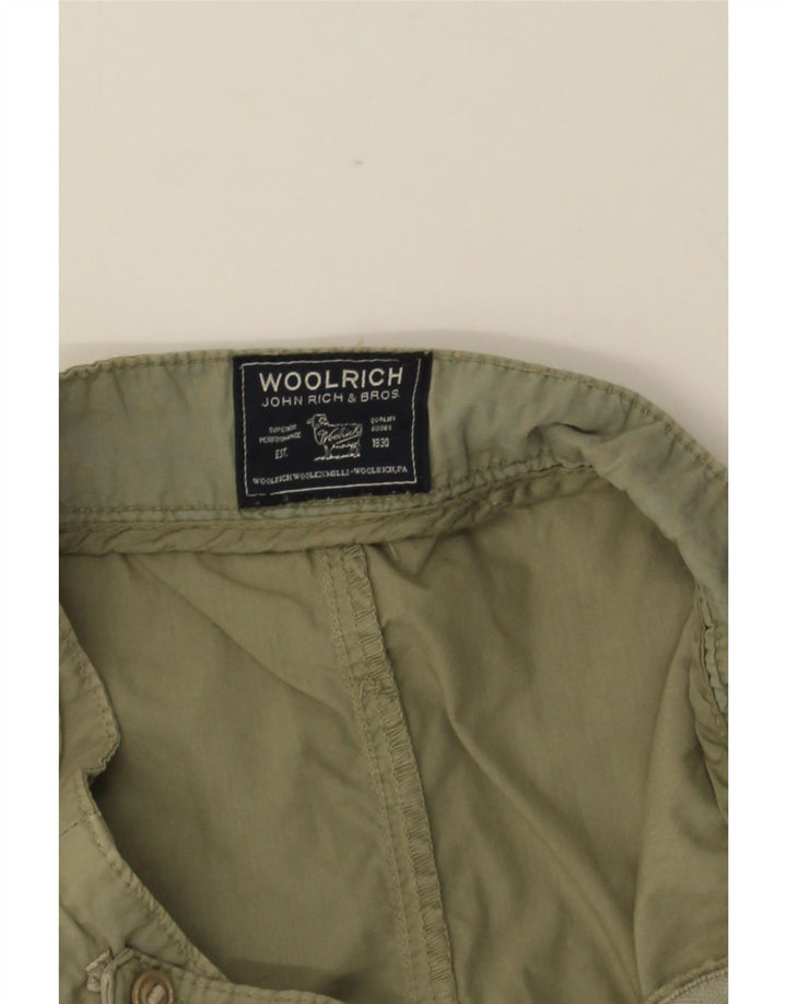 WOOLRICH Mini Cargo-nederdel til kvinder W29 Medium Khaki Bomuld