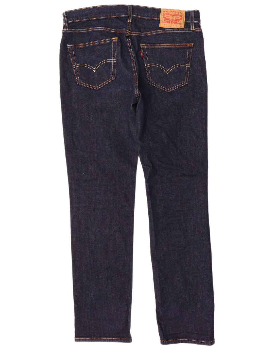 Levi's Herre 511 Slim Jeans W34 L32 Marineblå Bomuld