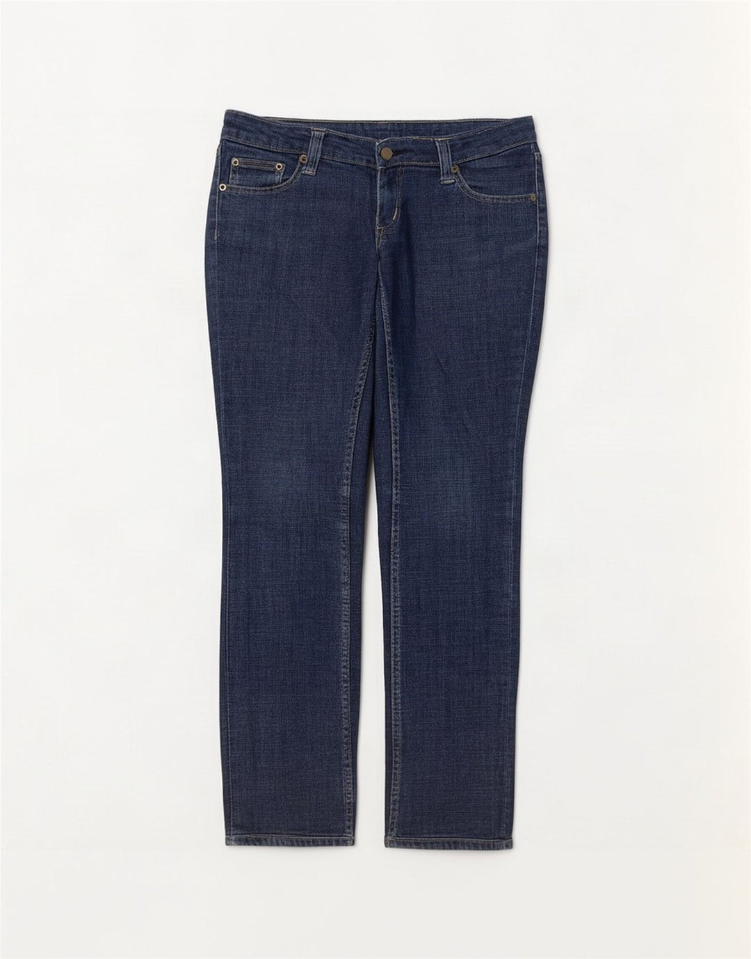Lee Kvinder Norma Slim Straight Jeans W29 L28 Marineblå Bomuld