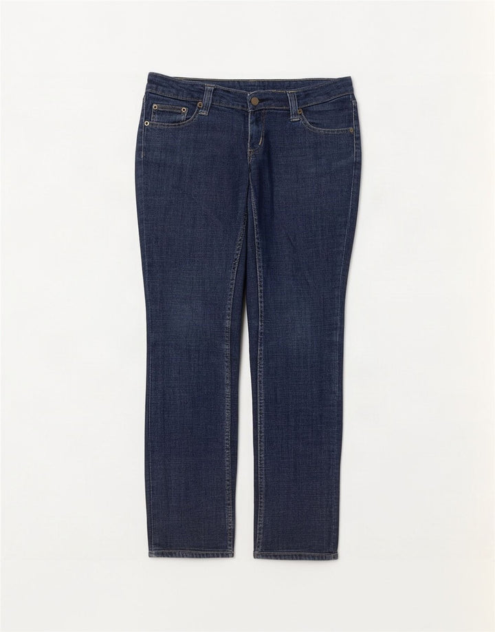 Lee Kvinder Norma Slim Straight Jeans W29 L28 Marineblå Bomuld