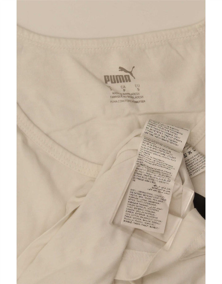 Puma Herre Grafisk Vest Top Lille Hvid Bomuld