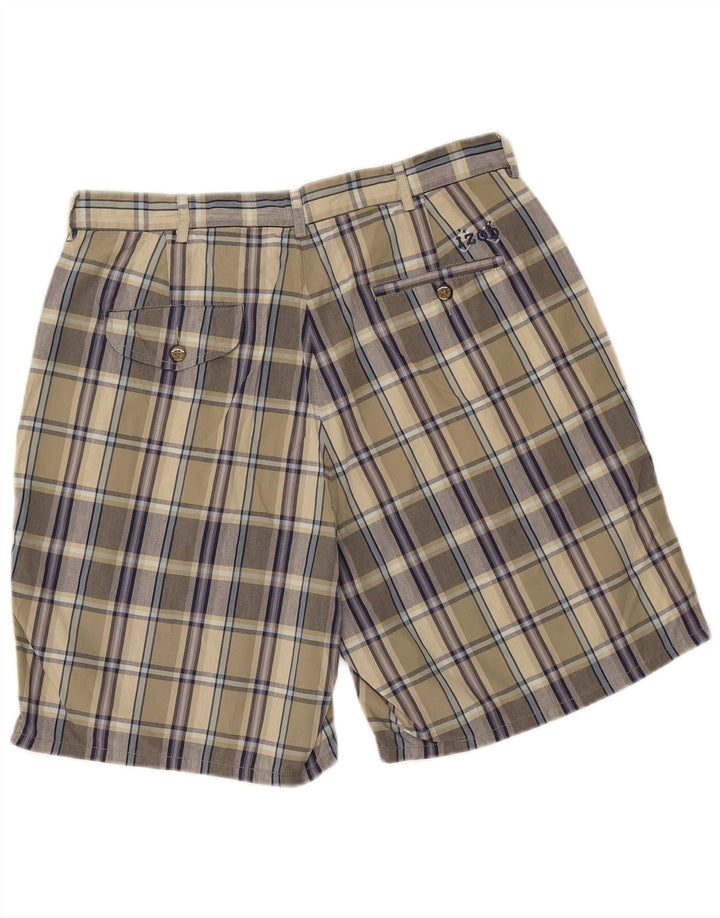 IZOD Chino Shorts til mænd W34 Large Khaki Ternet Bomuld