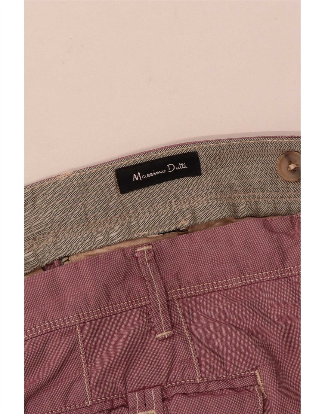 Massimo Dutti Herre Lige Chino Bukser W34 L30 Pink