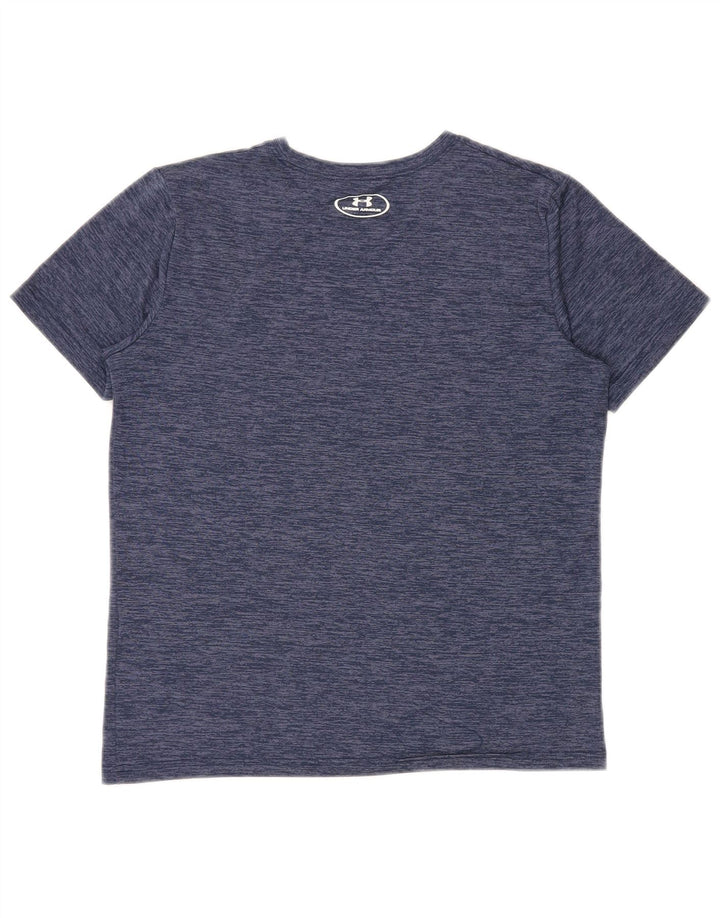 UNDER ARMOUR drenge Heat Gear grafisk T-shirt top 13-14 år XL marineblå