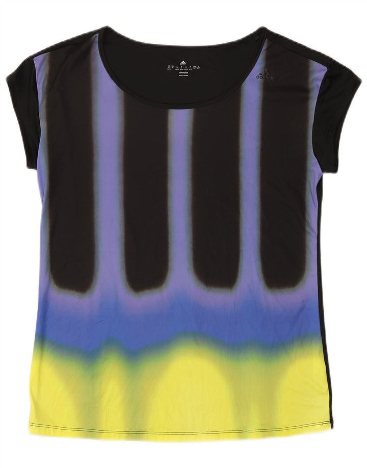 Adidas Dame Climalite T-Shirt Top UK 12/14 Medium Flerfarvet