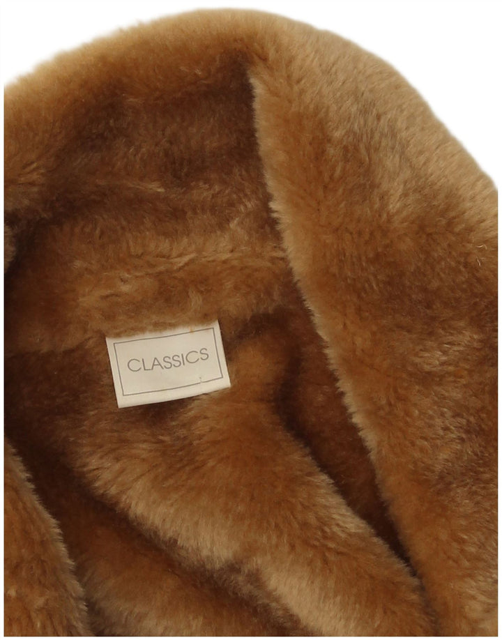 Classics Sherpa Overfrakke til kvinder UK 18 XL Beige Polyester