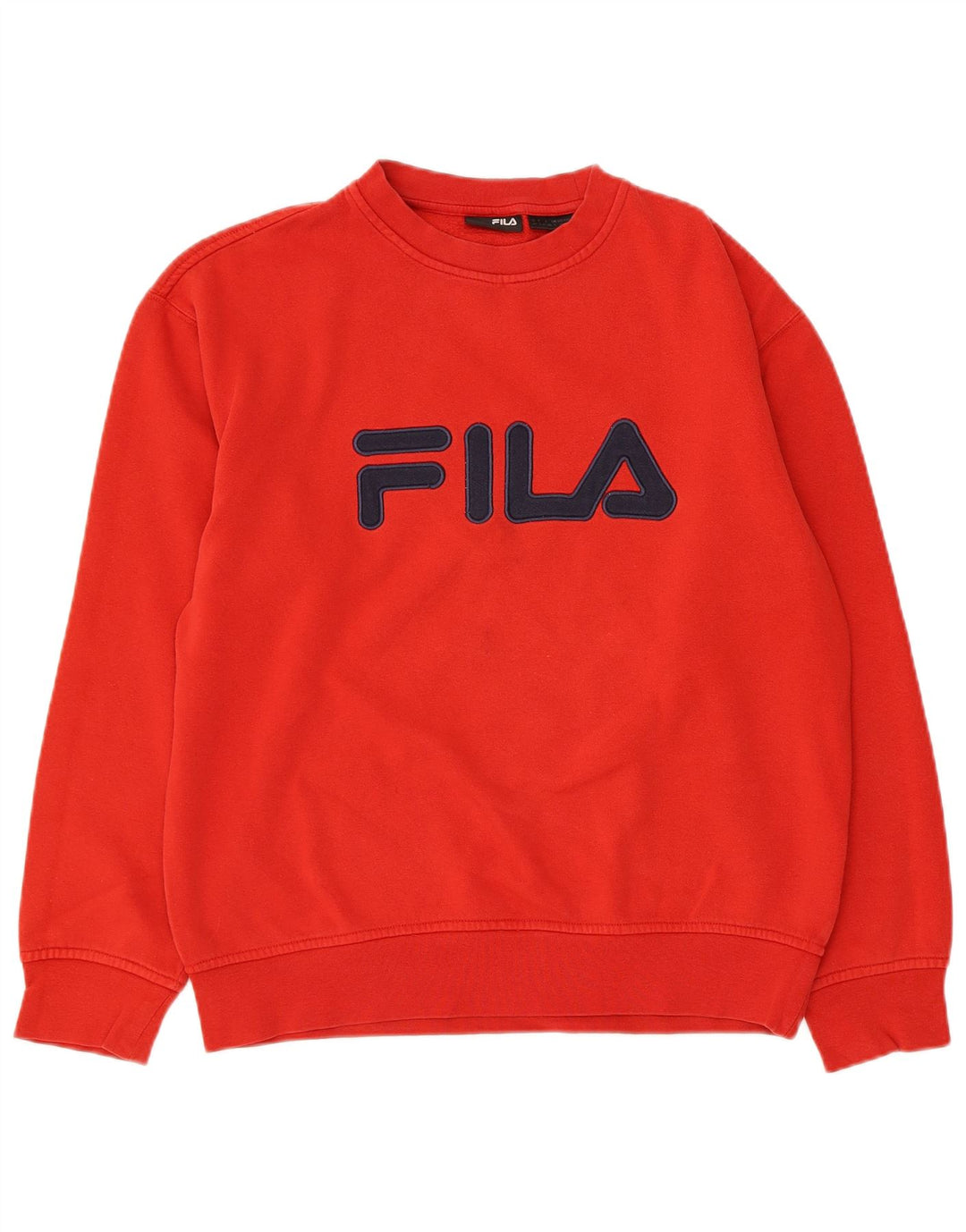Fila Herre Grafisk Sweatshirt Jumper Lille Rød Bomuld