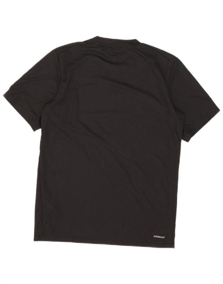 Adidas Herre Aeroready T-Shirt Top Lille Sort Polyester