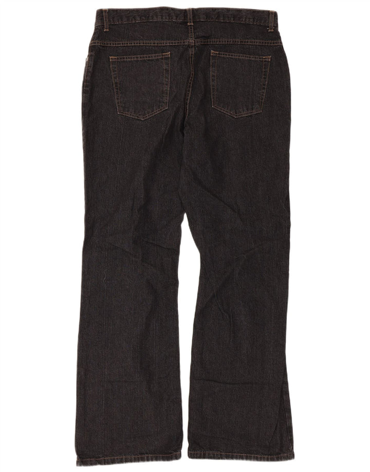 Marks & Spencer Dame Bootcut Jeans UK 16 Large W34 L30 Black Bomuld