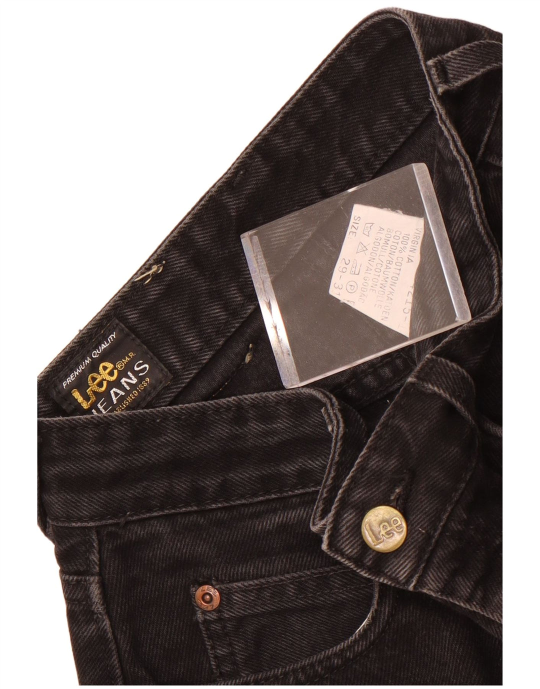 Lee Dame Virginia Tapered Jeans W29 L31 Sort Bomuld