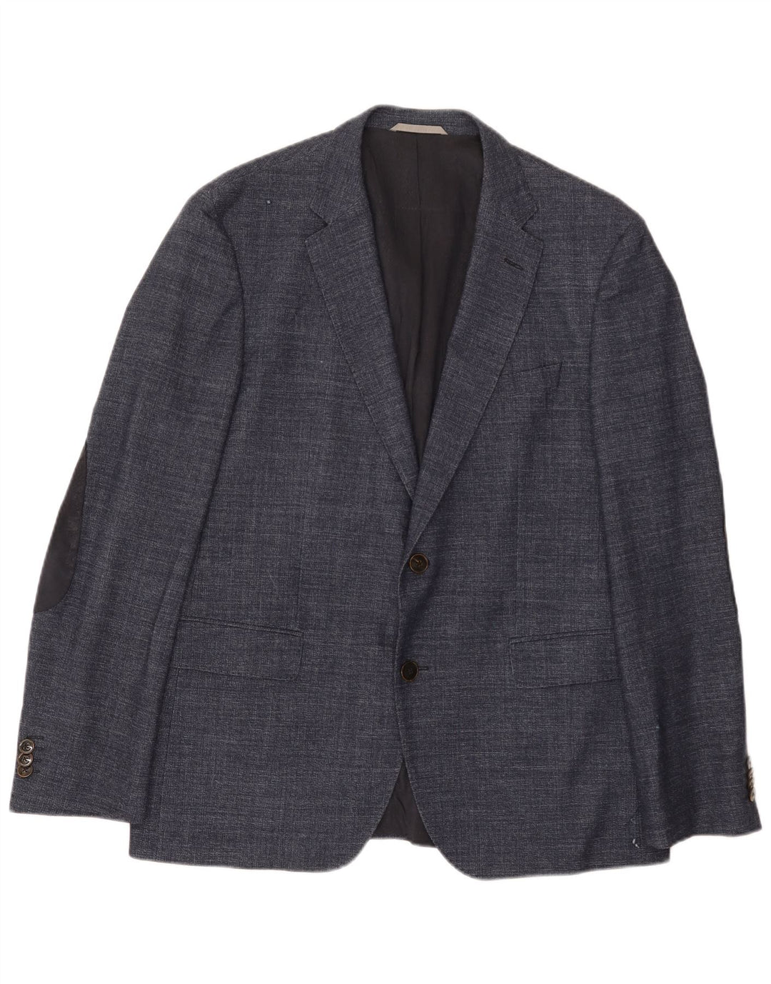 Hugo Boss Herre 2-knaps blazerjakke EU 52 XL Marineblå Uld