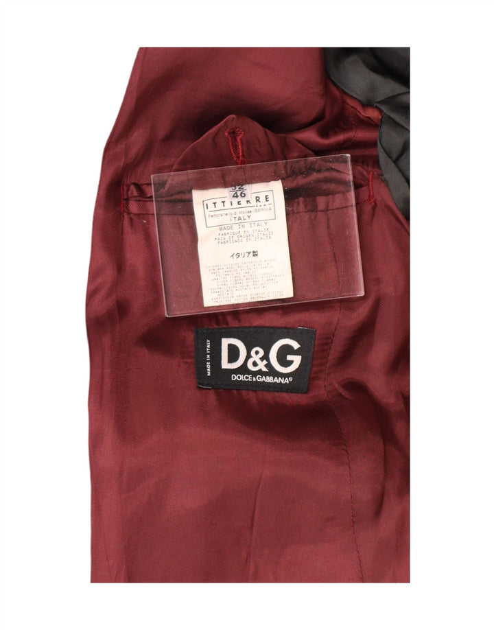 DOLCE & GABBANA Mens 3 Button Blazer Jacket IT 46 Small Grey Wool Vintage Dolce & Gabbana and Second-Hand Dolce & Gabbana from Messina Hembry 
