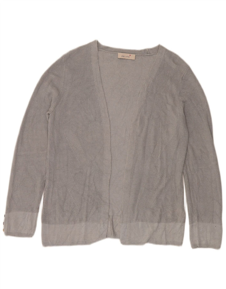 Per Una Womens Open Cardigan Sweater UK 14 Large Grå