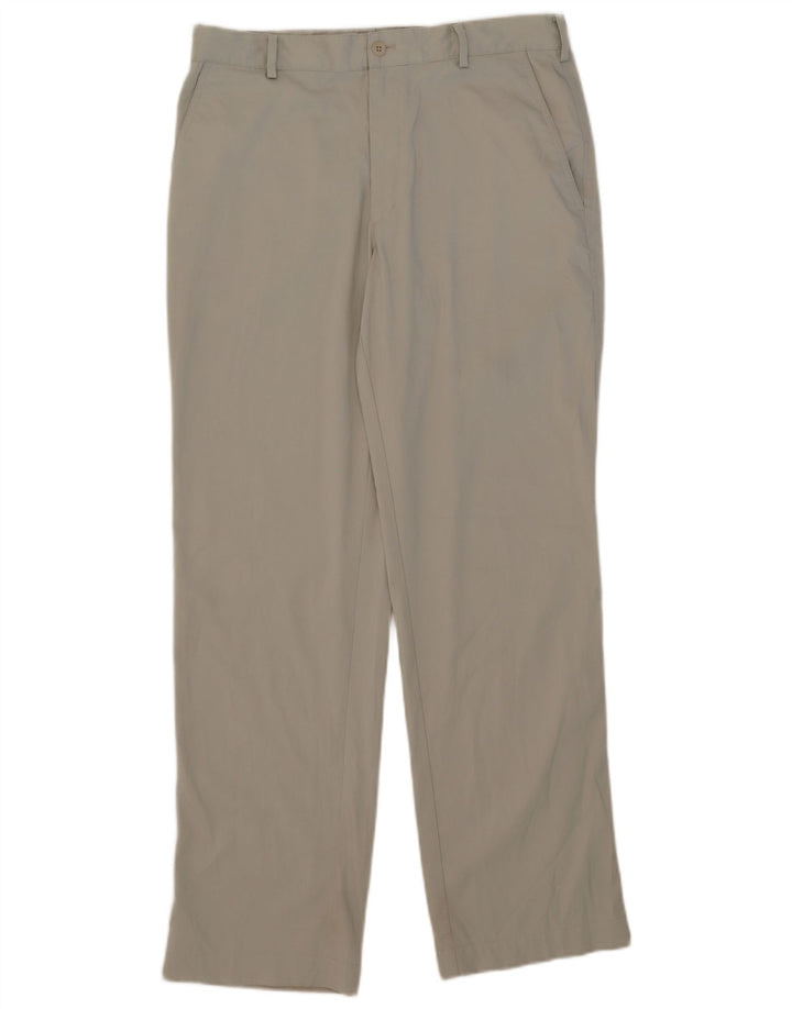 Nike Herre Dri Fit Lige Chinobukser W32 L32 Beige Polyester