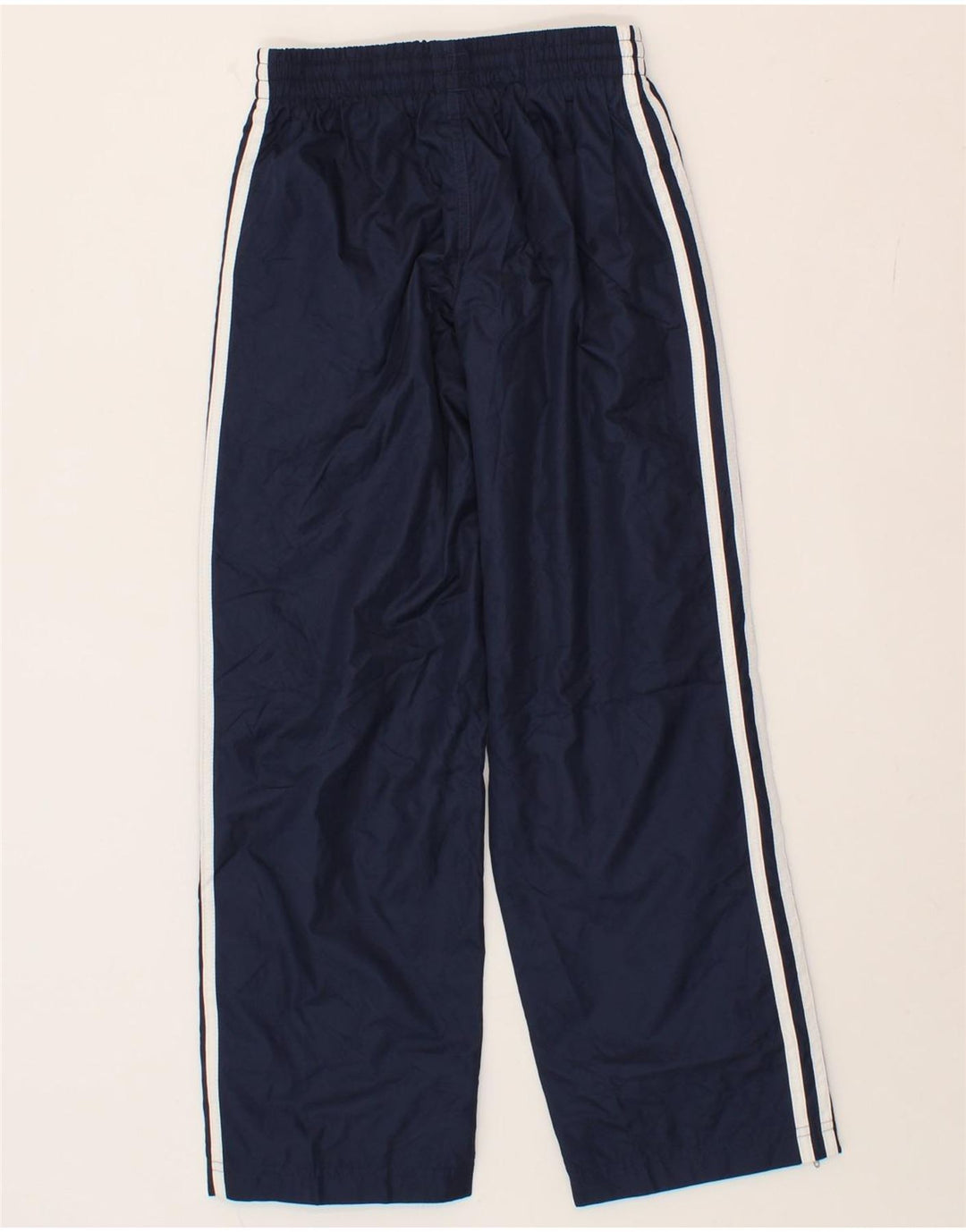 ADIDAS Boys Tracksuit Trousers 7-8 Years Navy Blue Polyester Vintage Adidas and Second-Hand Adidas from Messina Hembry 