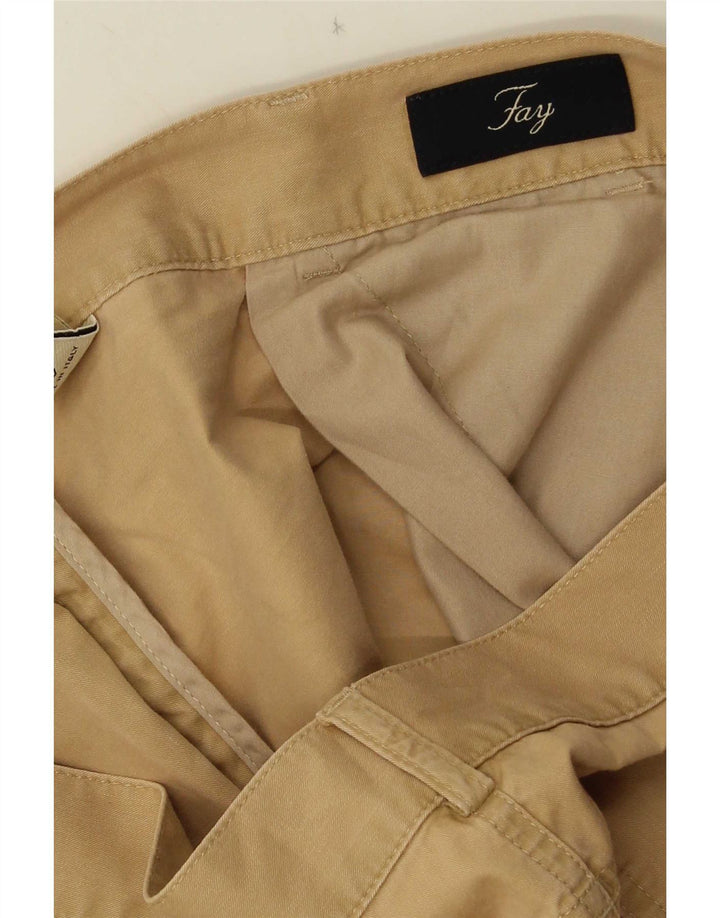Fay Herre Chino Shorts IT 52 XL W36 Beige Bomuld