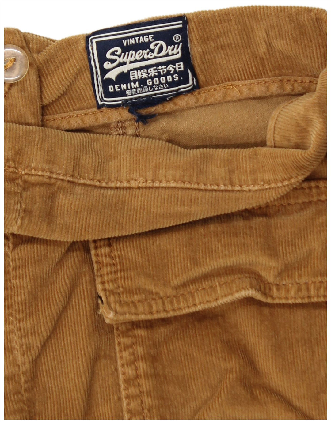 Superdry Mini-fløjlsnederdel til kvinder W26 Small Beige